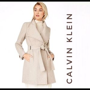 Calvin Klein Wool Coat Peacoat